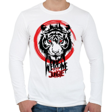 PRINTFASHION welcome2 the jungle - Férfi hosszú ujjú póló - Fehér férfi póló