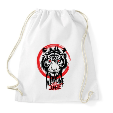 PRINTFASHION welcome2 the jungle - Sportzsák, Tornazsák - Fehér tornazsák