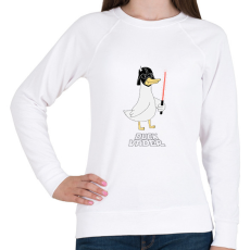 PRINTFASHION Welcome to the duck side - Női pulóver - Fehér