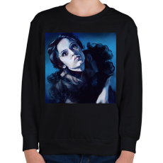 PRINTFASHION Wendesday Addams - Gyerek pulóver - Fekete
