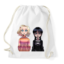 PRINTFASHION Wendesday Addams - Sportzsák, Tornazsák - Fehér tornazsák