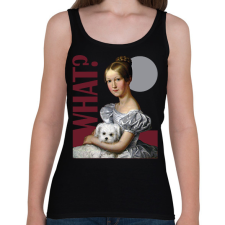 PRINTFASHION What? - Festmény - Női atléta - Fekete női trikó