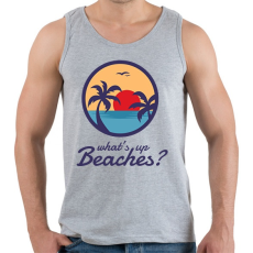 PRINTFASHION What's up Beaches? - Férfi atléta - Sport szürke