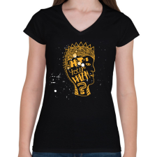 PRINTFASHION What's your dream? - Női V-nyakú póló - Fekete női póló