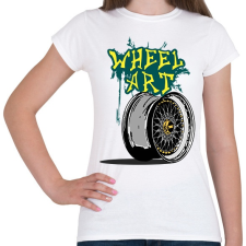 PRINTFASHION Wheel art - Női póló - Fehér női póló