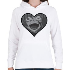 PRINTFASHION When They Cry - Női kapucnis pulóver - Fehér