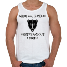 PRINTFASHION Where was Gondor? (sör) - Férfi atléta - Fehér