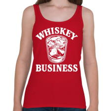 PRINTFASHION Whiskey biznisz - Női atléta - Cseresznyepiros női trikó