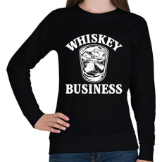 PRINTFASHION Whiskey biznisz - Női pulóver - Fekete