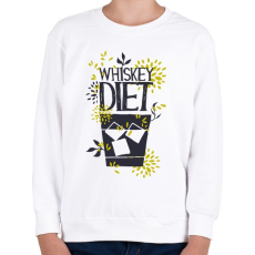PRINTFASHION Whiskey diéta - Gyerek pulóver - Fehér