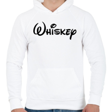 PRINTFASHION Whiskey - Férfi kapucnis pulóver - Fehér férfi pulóver, kardigán