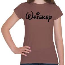PRINTFASHION Whiskey - Női póló - Mogyoróbarna