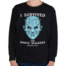 PRINTFASHION White Walkers - Gyerek pulóver - Fekete gyerek pulóver, kardigán