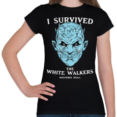 PRINTFASHION White Walkers - Női póló - Fekete