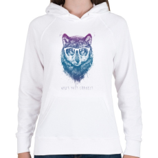 PRINTFASHION Who's your granny? - Női kapucnis pulóver - Fehér