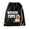 PRINTFASHION Wicked cute - Sportzsák, Tornazsák - Fekete