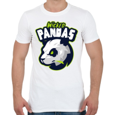 PRINTFASHION Wicked Pandas - Férfi póló - Fehér férfi póló