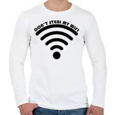 PRINTFASHION Wifi - páros1 - Férfi hosszú ujjú póló - Fehér férfi póló