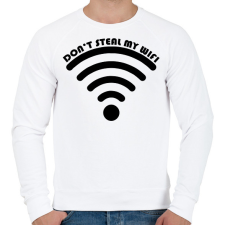 PRINTFASHION Wifi - páros1 - Férfi pulóver - Fehér férfi pulóver, kardigán