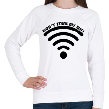 PRINTFASHION Wifi - páros1 - Női pulóver - Fehér női pulóver, kardigán