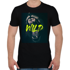 PRINTFASHION Wild - Férfi póló - Fekete