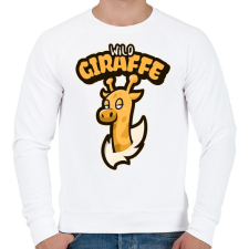 PRINTFASHION Wild Giraffe - Férfi pulóver - Fehér férfi pulóver, kardigán