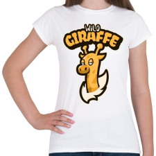 PRINTFASHION Wild Giraffe - Női póló - Fehér női póló