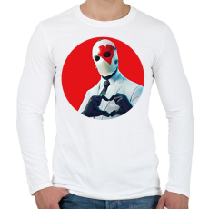 PRINTFASHION wildcard - Férfi hosszú ujjú póló - Fehér