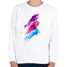 PRINTFASHION Wildcolours - Gyerek pulóver - Fehér gyerek pulóver, kardigán