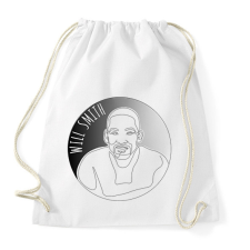 PRINTFASHION Will Smith - Vonalas - Sportzsák, Tornazsák - Fehér tornazsák