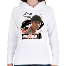 PRINTFASHION Will - Stranger Things - Női kapucnis pulóver - Fehér női pulóver, kardigán