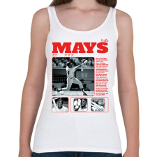 PRINTFASHION Willie Mays - baseball - Női atléta - Fehér női trikó