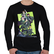 PRINTFASHION wind breaker - Férfi hosszú ujjú póló - Fekete férfi póló