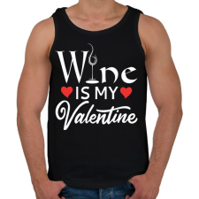 PRINTFASHION Wine is - Férfi atléta - Fekete atléta, trikó