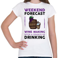 PRINTFASHION Wine making - Női póló - Fehér