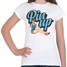 PRINTFASHION Wink at PinUp - Női póló - Fehér