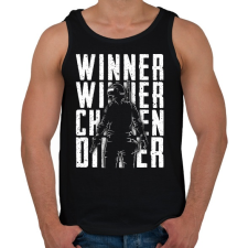 PRINTFASHION Winner Winner Chicken Dinner - Férfi atléta - Fekete atléta, trikó