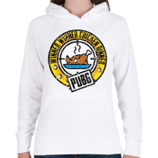 PRINTFASHION WinnerWinnerChickenDinner - Női kapucnis pulóver - Fehér női pulóver, kardigán