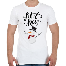 PRINTFASHION Winter - Férfi póló - Fehér