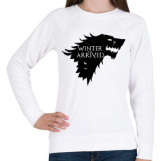 PRINTFASHION WINTER HAS ARRIVED - Női pulóver - Fehér