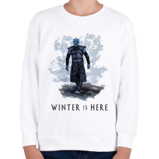 PRINTFASHION winter is here - Gyerek pulóver - Fehér gyerek pulóver, kardigán