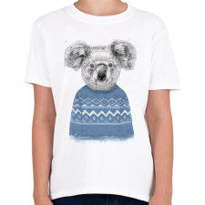 PRINTFASHION Winter koala - Gyerek póló - Fehér gyerek póló