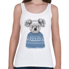 PRINTFASHION Winter koala - Női atléta - Fehér