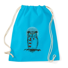 PRINTFASHION Winter owl - Sportzsák, Tornazsák - Surf blue tornazsák