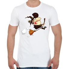 PRINTFASHION Witch - Férfi póló - Fehér
