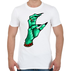 PRINTFASHION WITCH HAND - Férfi póló - Fehér