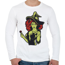 PRINTFASHION Witch lollipop - Férfi hosszú ujjú póló - Fehér férfi póló