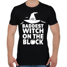 PRINTFASHION Witch on the block - Férfi póló - Fekete