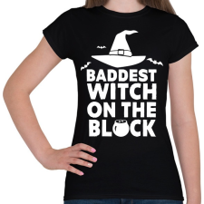 PRINTFASHION Witch on the block - Női póló - Fekete női póló