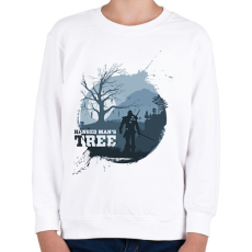 PRINTFASHION Witcher - Akasztott ember fája - Gyerek pulóver - Fehér